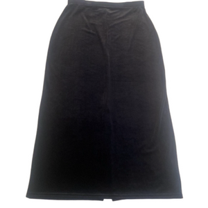 Kathie Lee collection Black velvet skirt